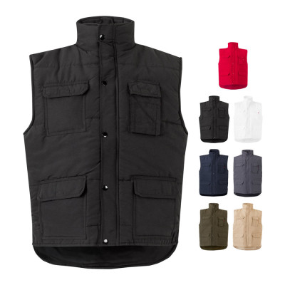 VL MEFITIS. Multi-pocket padded vest (220g/m²), in polyester (100)